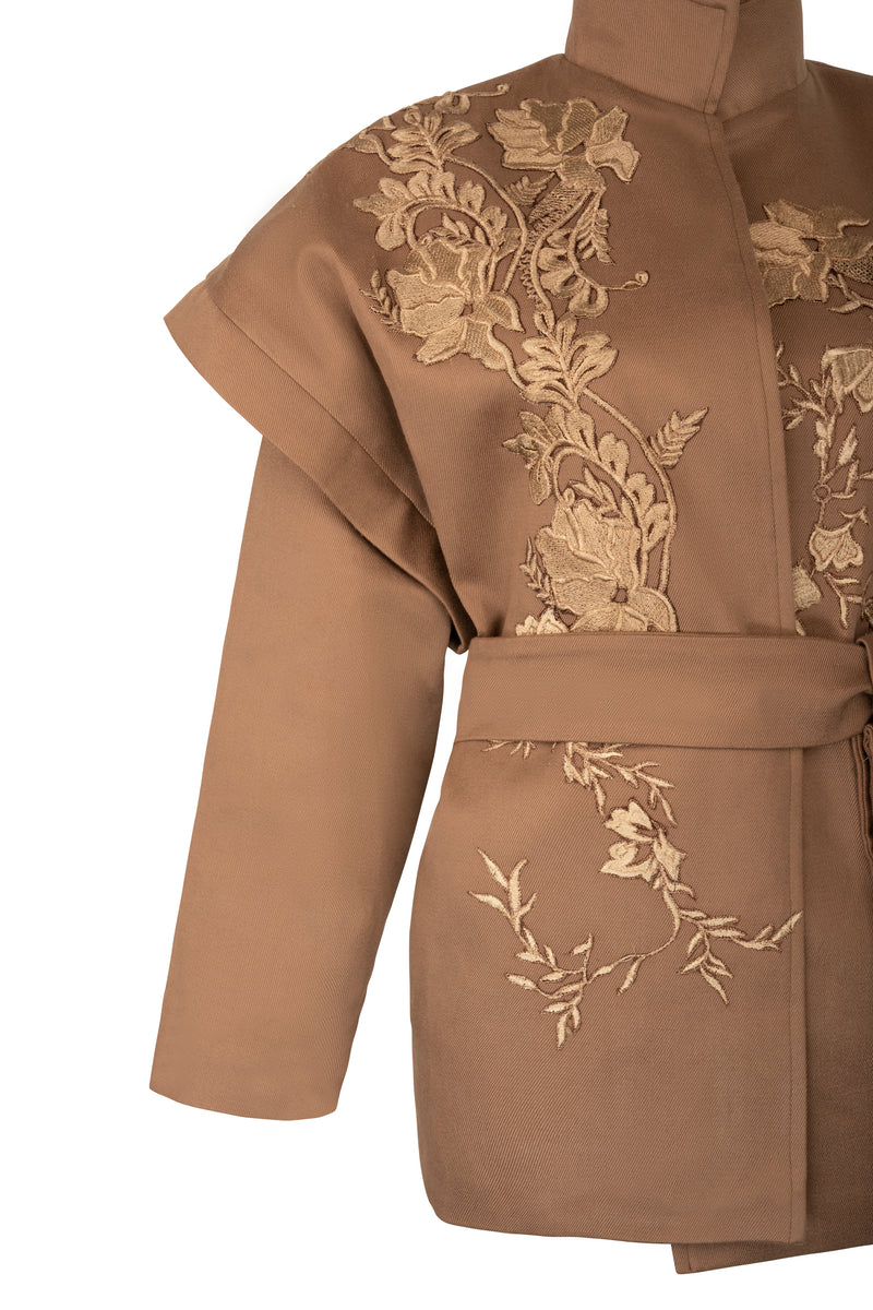 Fleur Cinch Belted jacket