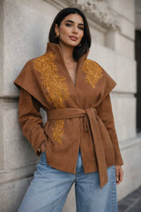 Jules Ecru Belted Jacket