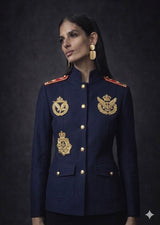 Bertie Navy Cargo Jacket