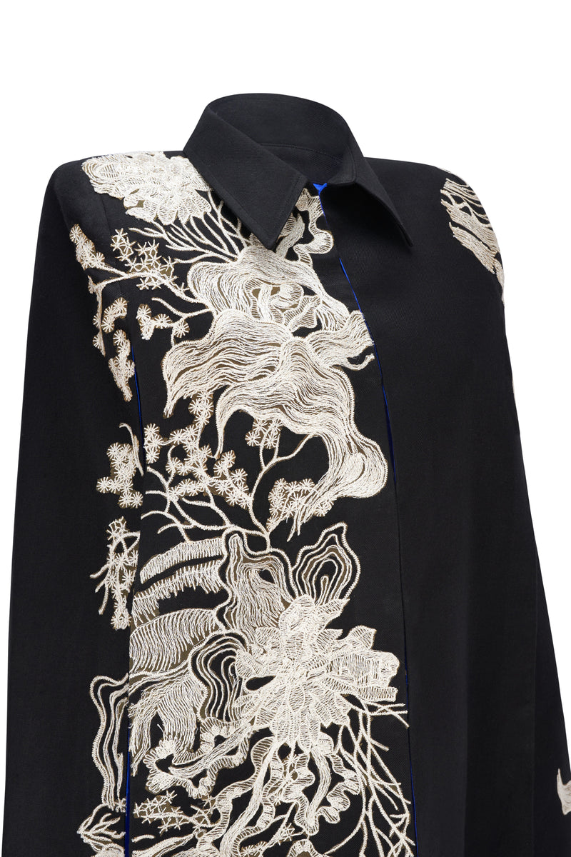 Hanane Black Cape
