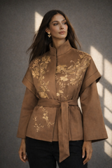 Fleur Cinch Belted jacket