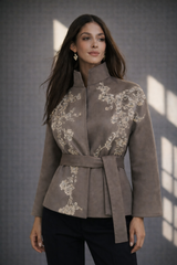 Ash Bloom Belted Jacket