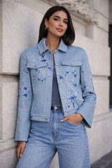 Cosmos in Denim Swirl Jacket