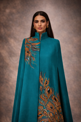 Jackie in Electric Blue Cape