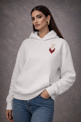 White Military Hoodie