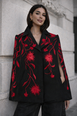 Calista Collared Cape