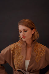 Jules Ecru Belted Jacket