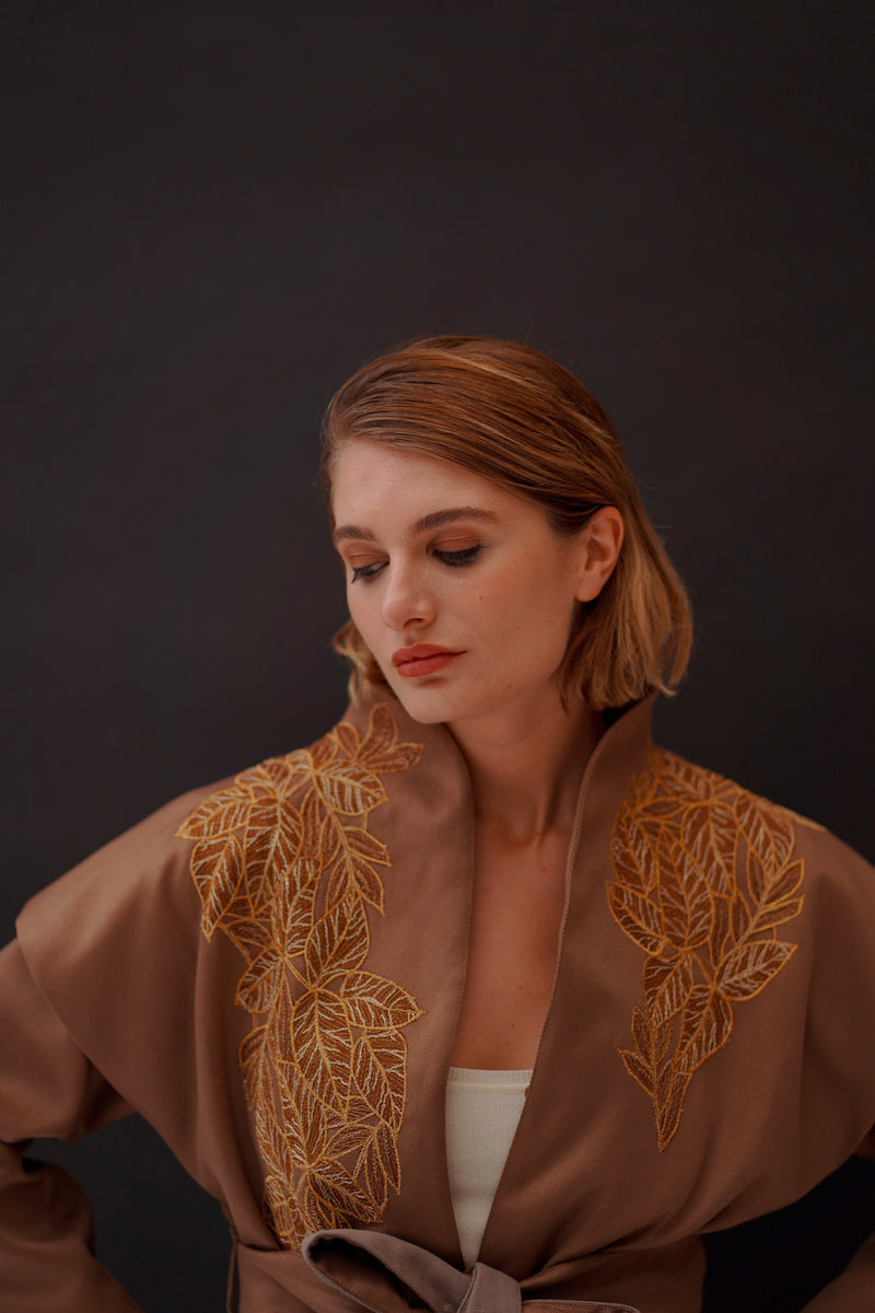 Jules Ecru Belted Jacket