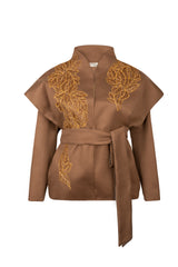 Jules Ecru Belted Jacket
