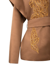 Jules Ecru Belted Jacket