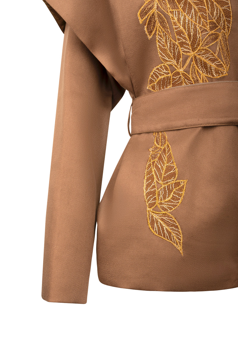 Jules Ecru Belted Jacket