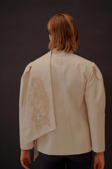 Leigh in Silver Light Jacket