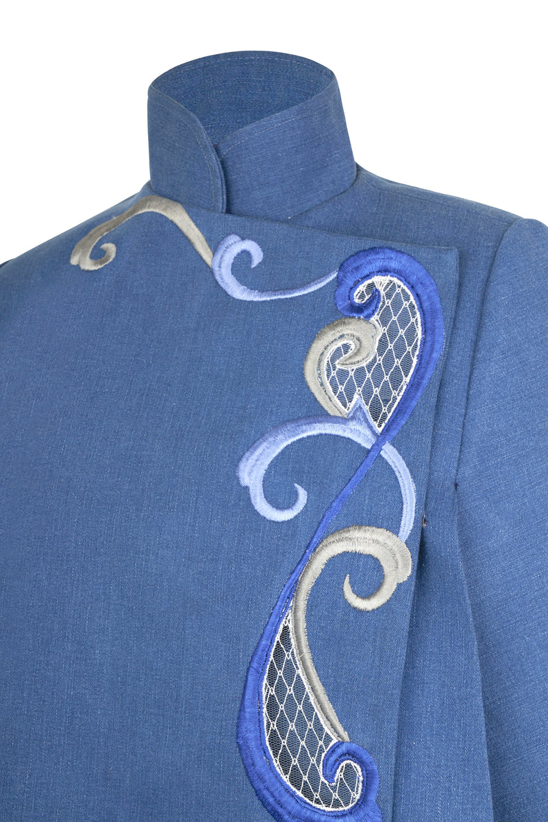 Olympia Denim Cape