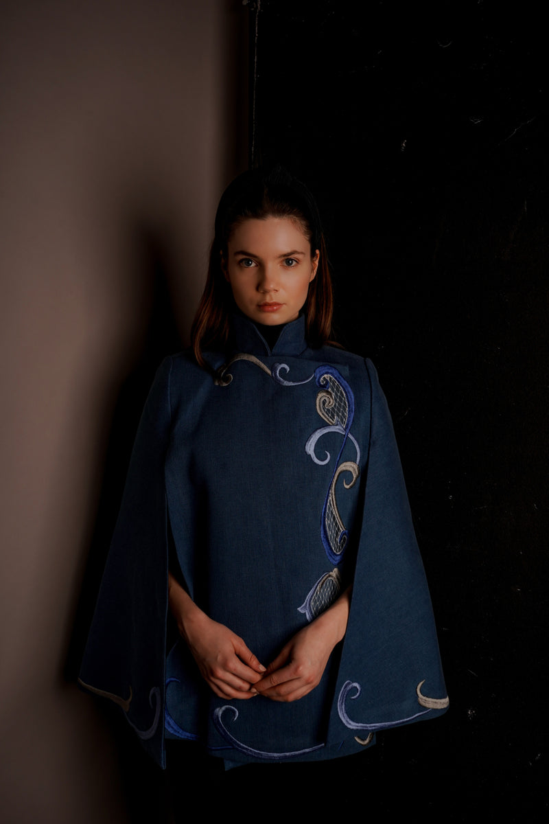 Olympia Denim Cape