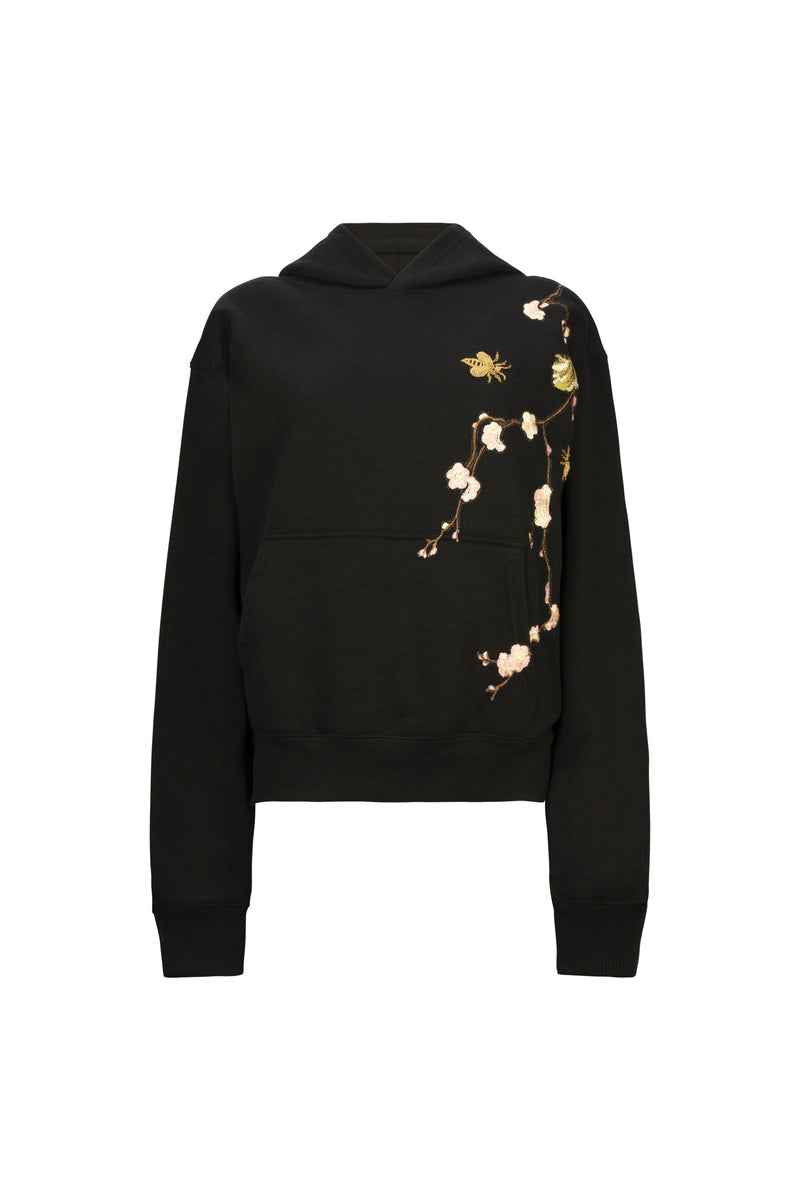 Selene in Spring Hoodie (Black)