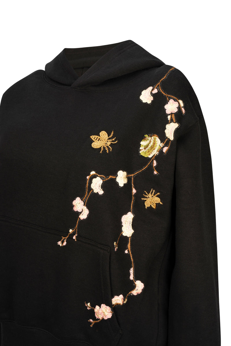 Selene in Spring Hoodie (Black)