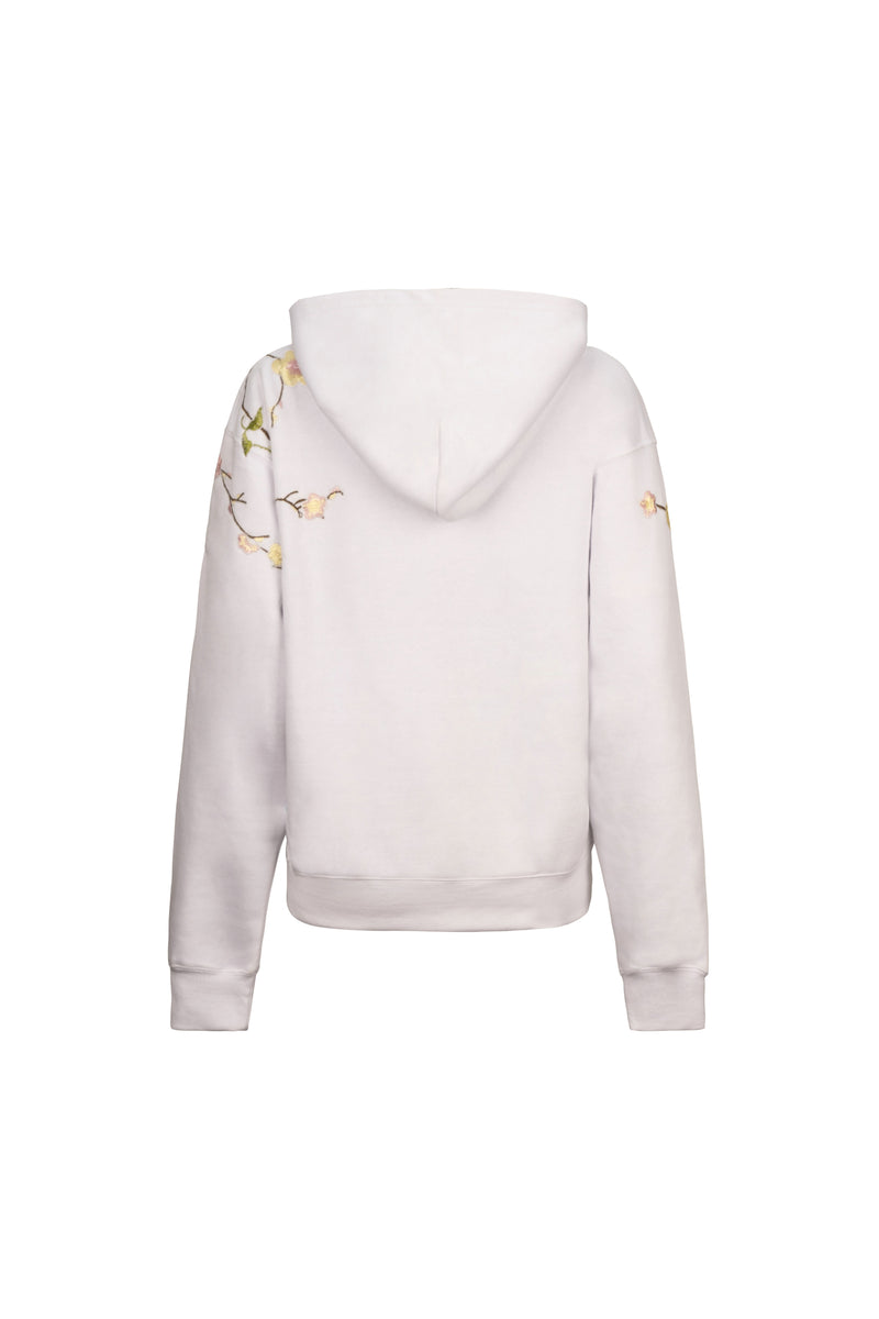 Selene in Spring Hoodie (White)