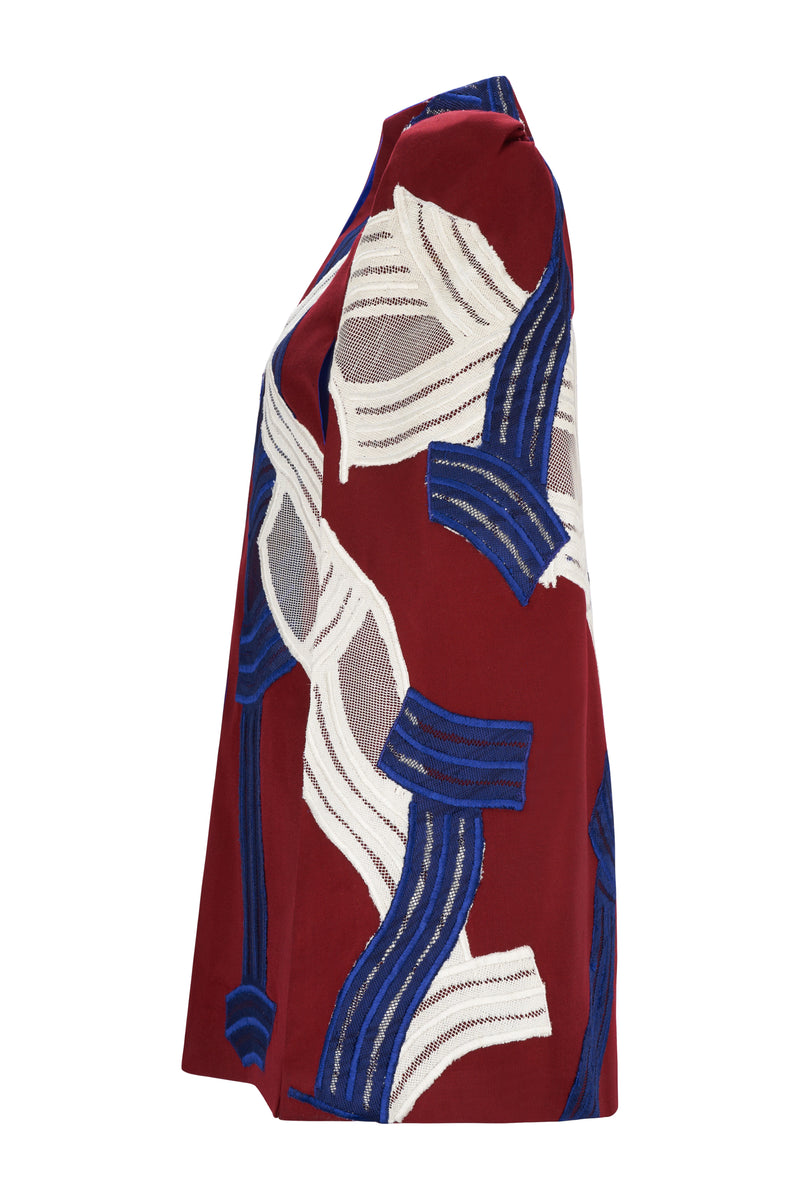 Twist Burgundy Cape