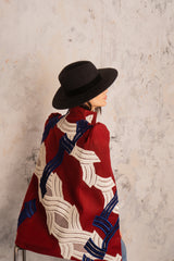 Twist Burgundy Cape