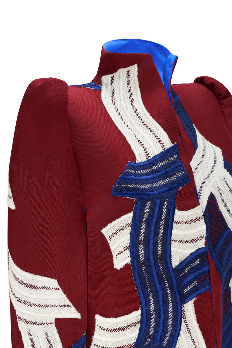 Twist Burgundy Cape