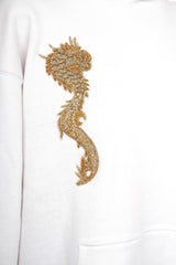 White Gilt Feng Shui Hoodie