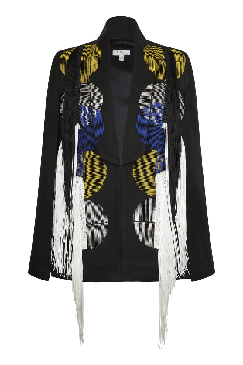 Zina Fringed Cape