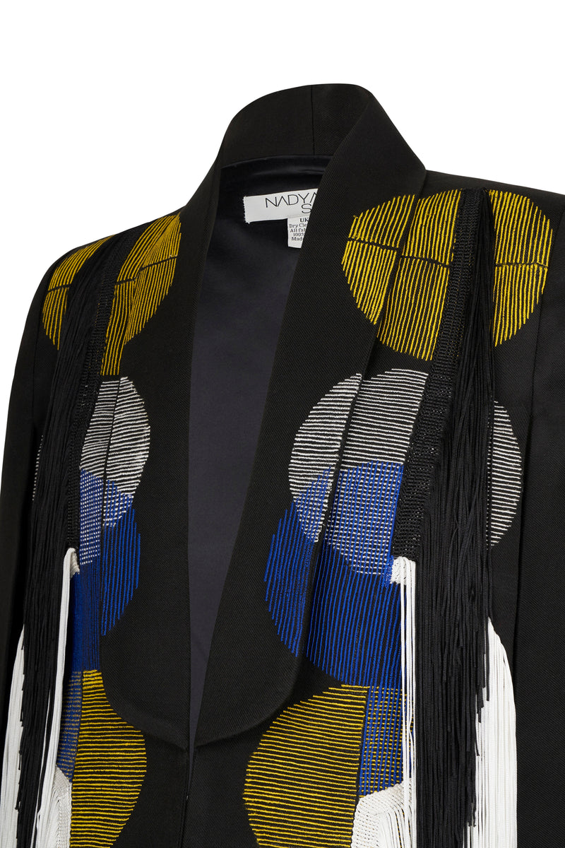 Zina Fringed Cape