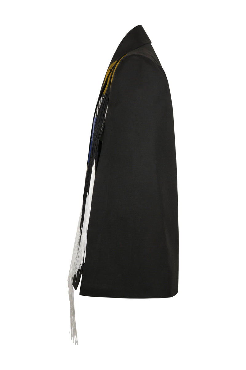 Zina Fringed Cape