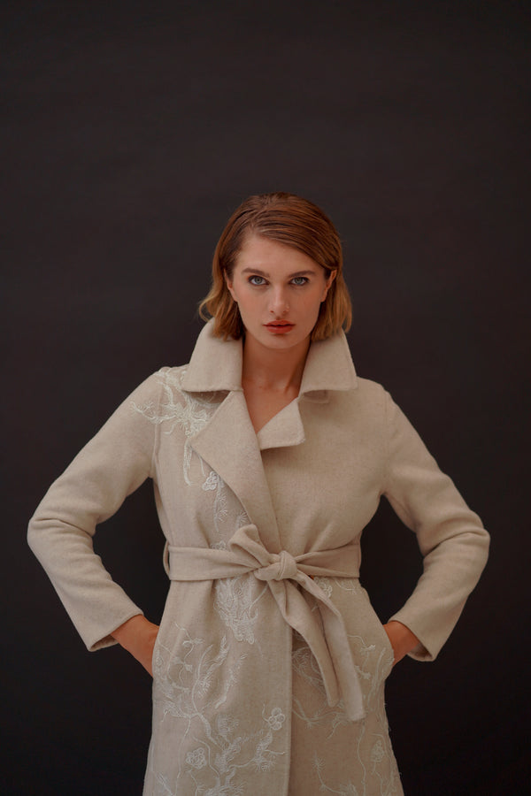 Agel in Butter Cream  Coat