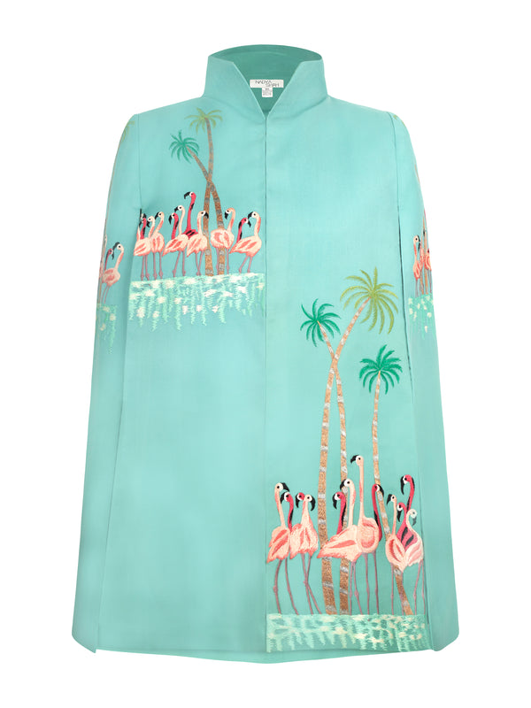 Cami Aqua Flamingo Cape