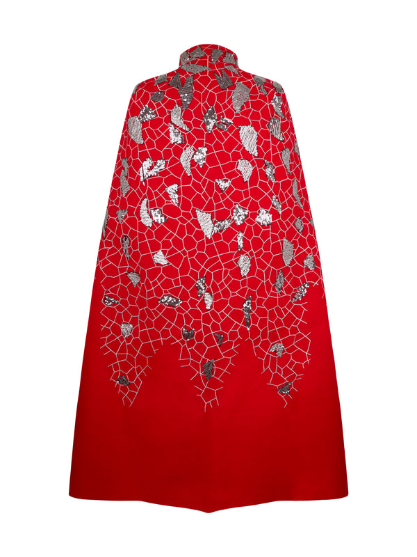 Red Razzle Dazzle Cape