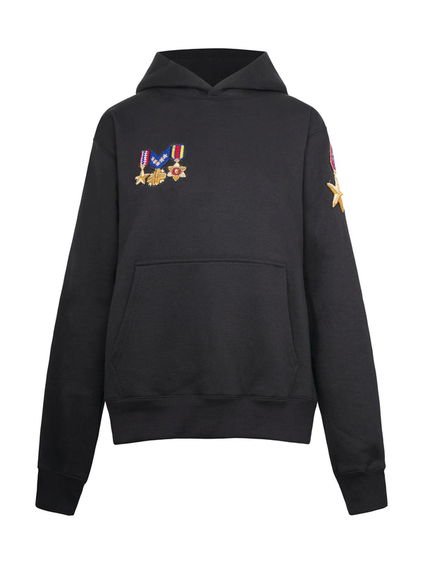 Black Military Hoodie