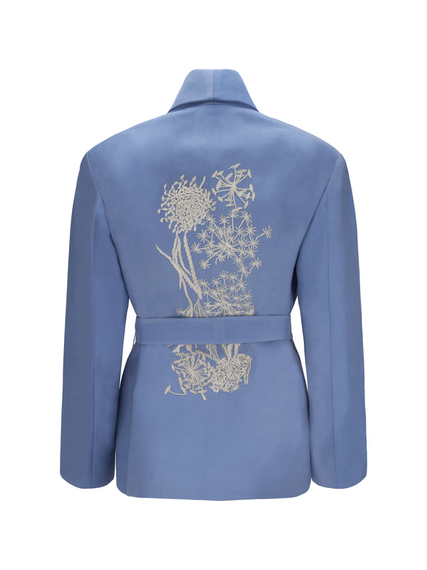 Nyla Powder Blue Belted Jacket