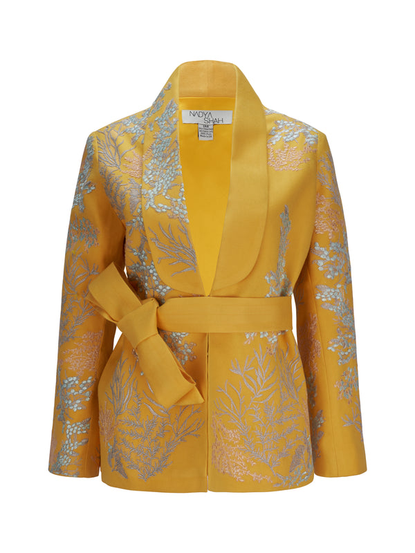 Amira Yellow Blossom Jacket