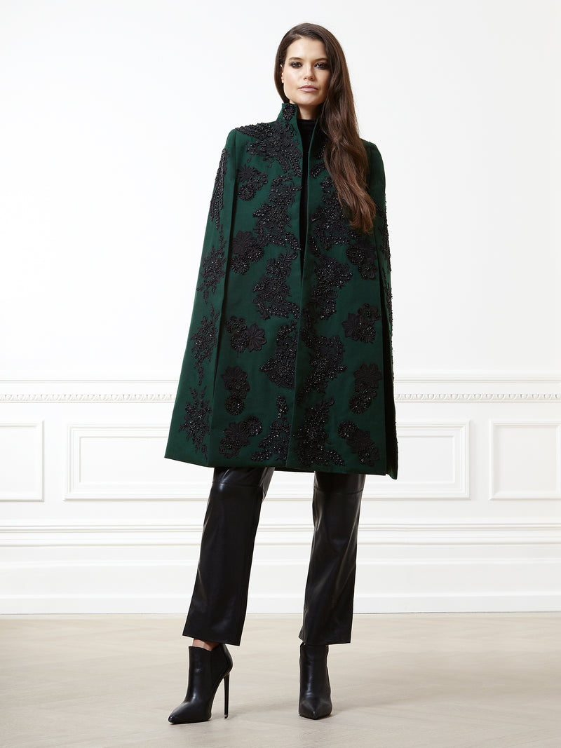 Celine Racing Green Cape