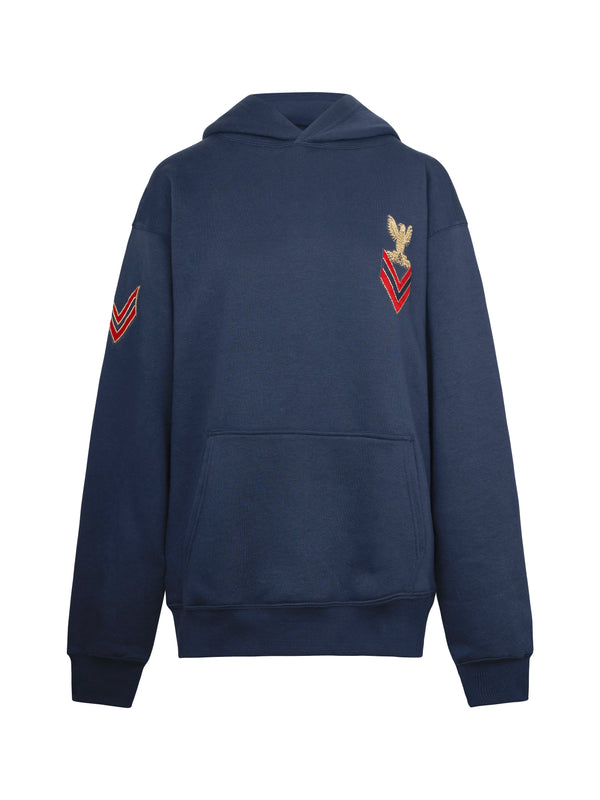 Navy Military Hoodie