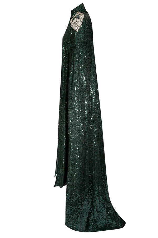 Emerald Sequin Cape Nadya Shah