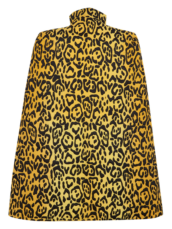 Bianca Yellow Leopard Cape