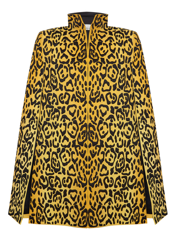 Bianca Yellow Leopard Cape